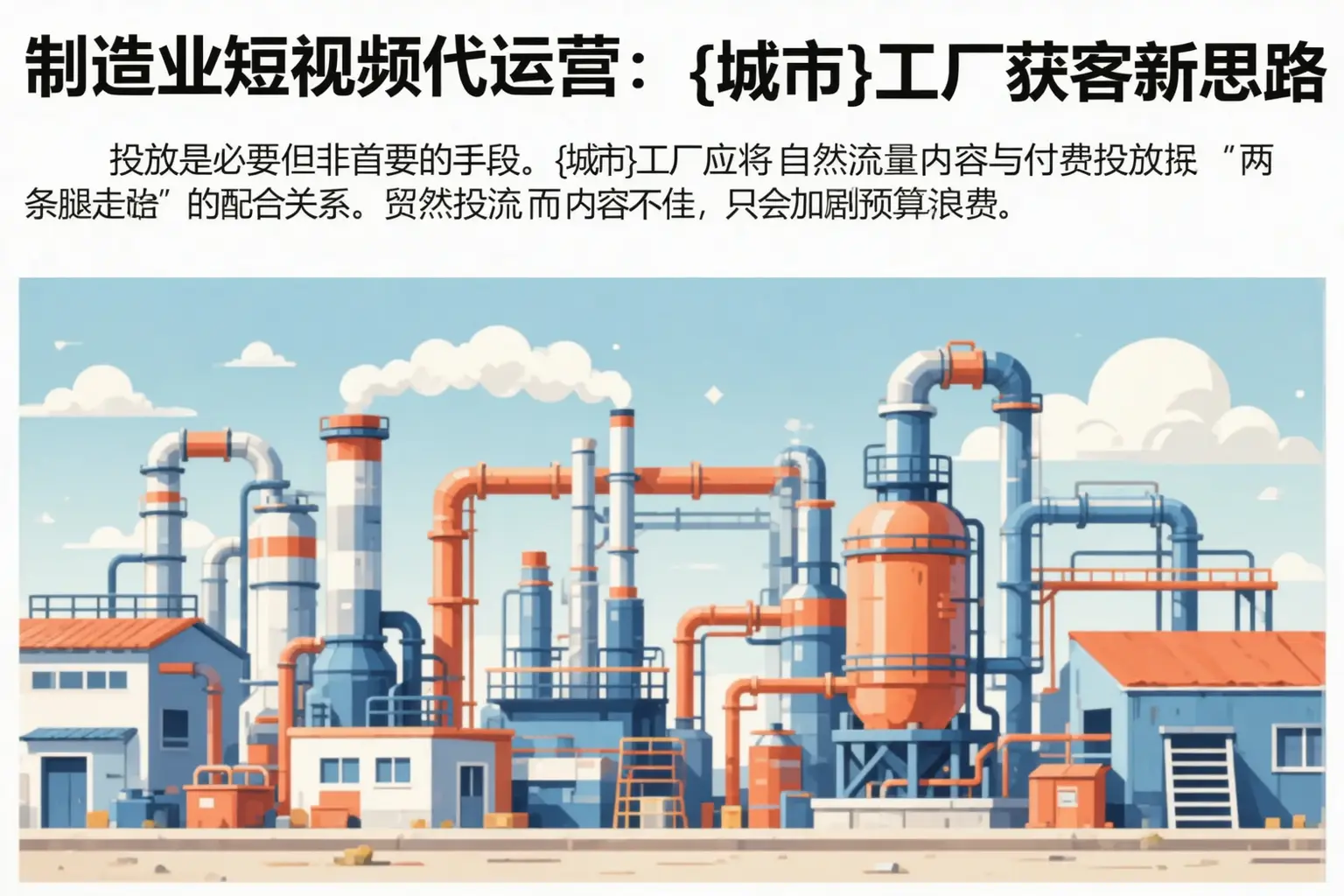 制造业短视频代运营:安宁工厂获客新思路